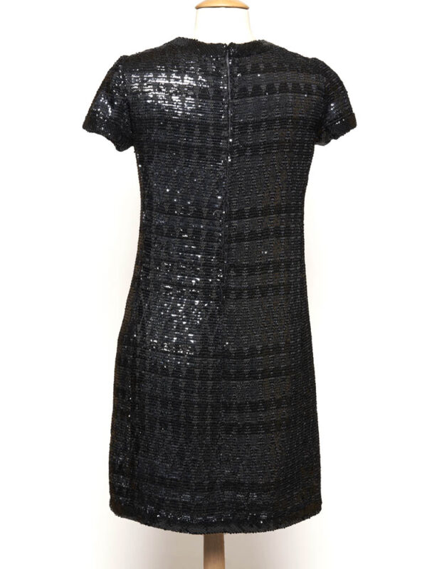 Yves Saint-Laurent : robe pailletée noir et argent